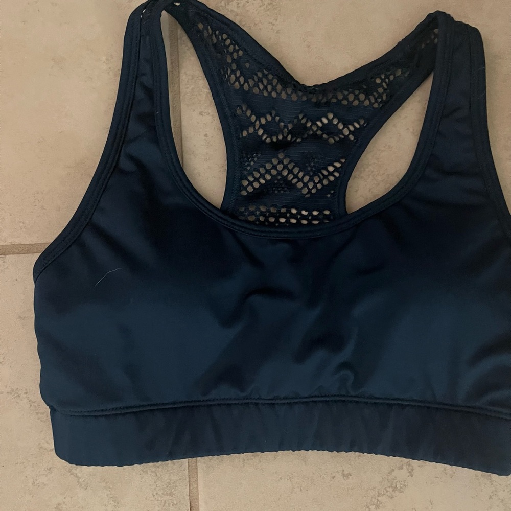 Zyia Teal Blue Bomber Bra
